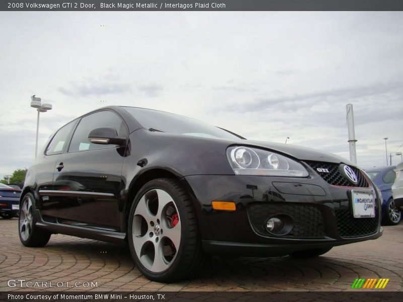 Black Magic Metallic / Interlagos Plaid Cloth 2008 Volkswagen GTI 2 Door