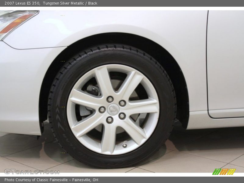 Tungsten Silver Metallic / Black 2007 Lexus ES 350