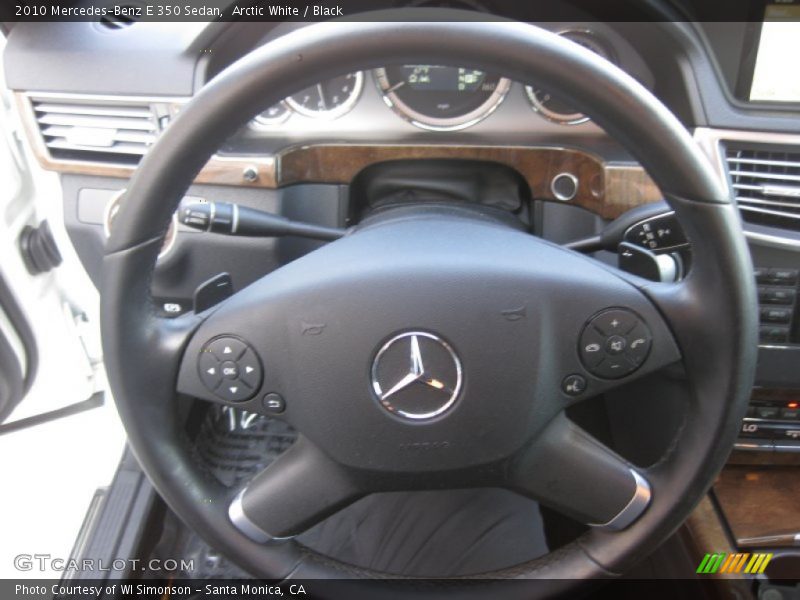 Arctic White / Black 2010 Mercedes-Benz E 350 Sedan