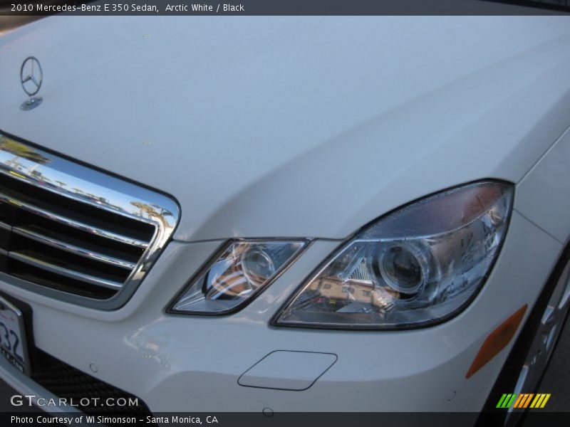 Arctic White / Black 2010 Mercedes-Benz E 350 Sedan