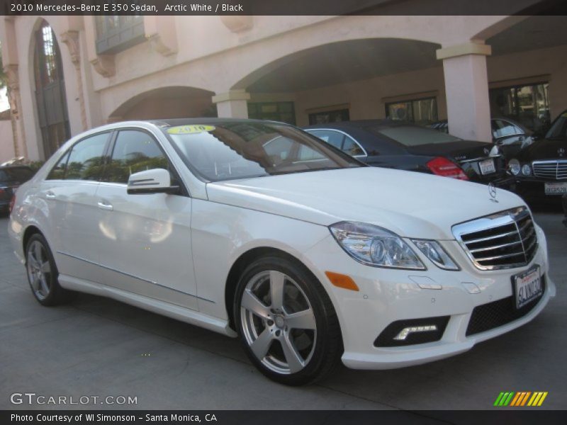 Arctic White / Black 2010 Mercedes-Benz E 350 Sedan