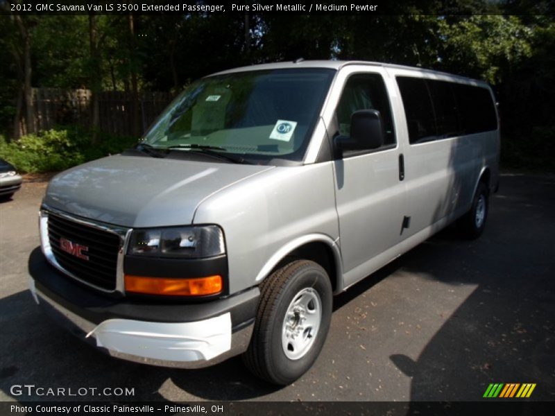 Pure Silver Metallic / Medium Pewter 2012 GMC Savana Van LS 3500 Extended Passenger