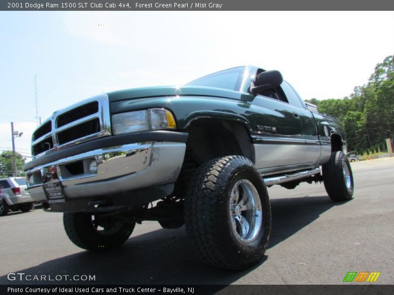 Forest Green Pearl / Mist Gray 2001 Dodge Ram 1500 SLT Club Cab 4x4