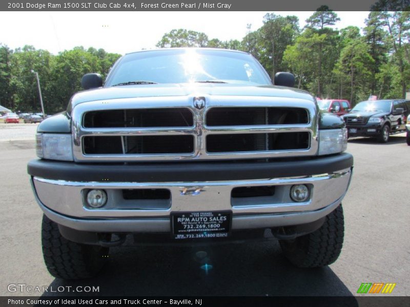 Forest Green Pearl / Mist Gray 2001 Dodge Ram 1500 SLT Club Cab 4x4