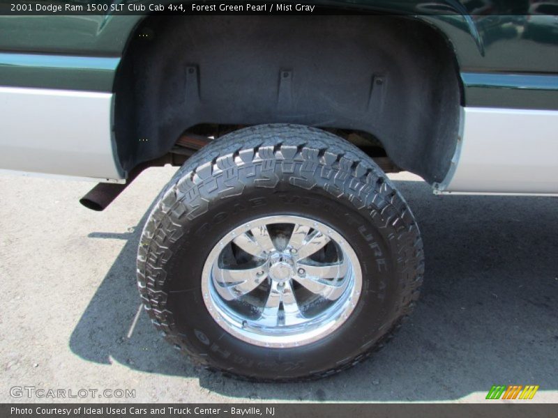 Forest Green Pearl / Mist Gray 2001 Dodge Ram 1500 SLT Club Cab 4x4