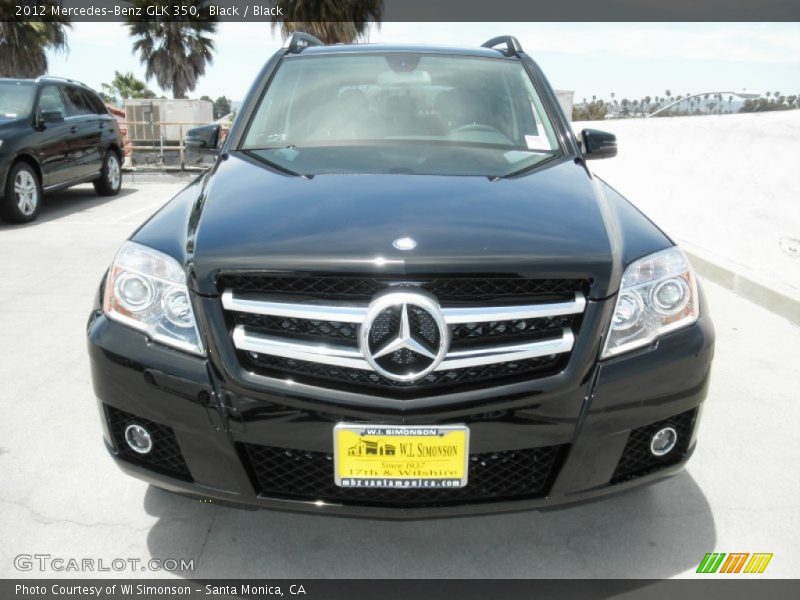 Black / Black 2012 Mercedes-Benz GLK 350