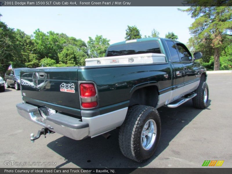 Forest Green Pearl / Mist Gray 2001 Dodge Ram 1500 SLT Club Cab 4x4