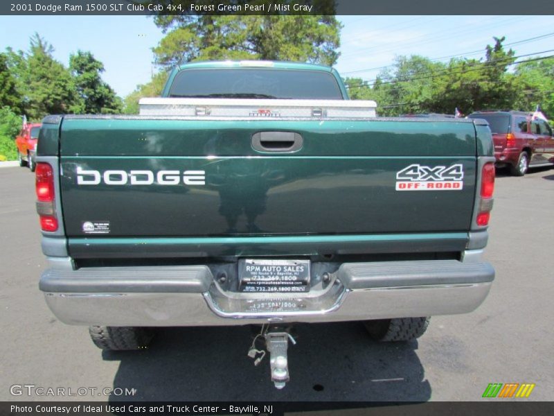 Forest Green Pearl / Mist Gray 2001 Dodge Ram 1500 SLT Club Cab 4x4