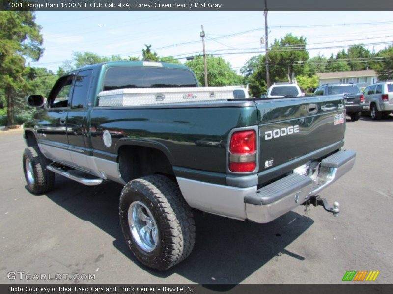 Forest Green Pearl / Mist Gray 2001 Dodge Ram 1500 SLT Club Cab 4x4