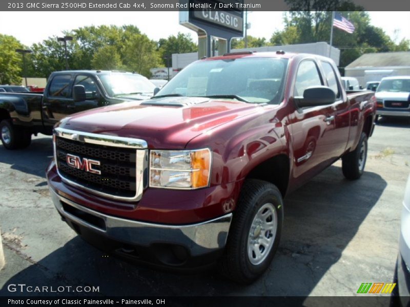 Sonoma Red Metallic / Dark Titanium 2013 GMC Sierra 2500HD Extended Cab 4x4