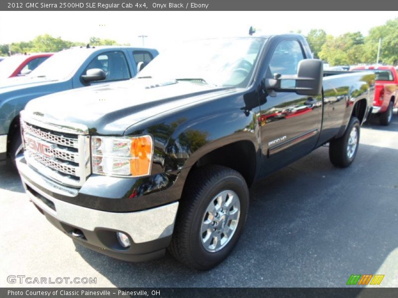 Onyx Black / Ebony 2012 GMC Sierra 2500HD SLE Regular Cab 4x4