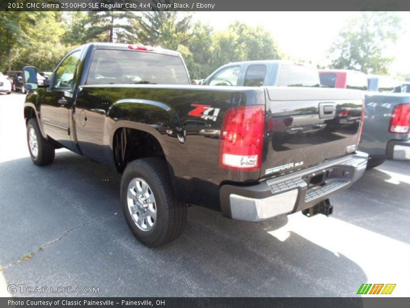 Onyx Black / Ebony 2012 GMC Sierra 2500HD SLE Regular Cab 4x4
