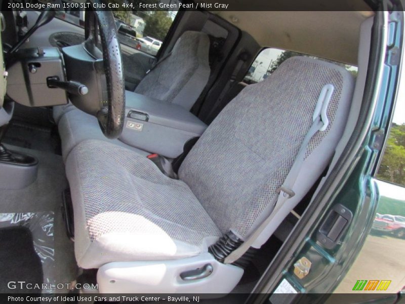 Forest Green Pearl / Mist Gray 2001 Dodge Ram 1500 SLT Club Cab 4x4