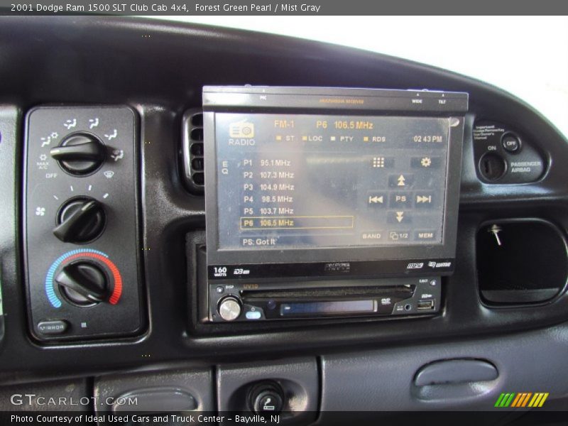 Forest Green Pearl / Mist Gray 2001 Dodge Ram 1500 SLT Club Cab 4x4