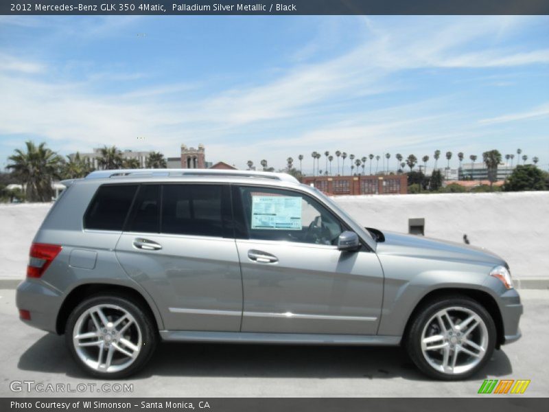 Palladium Silver Metallic / Black 2012 Mercedes-Benz GLK 350 4Matic