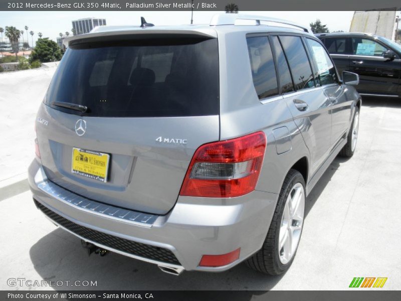 Palladium Silver Metallic / Black 2012 Mercedes-Benz GLK 350 4Matic