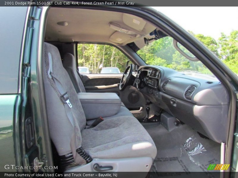 Forest Green Pearl / Mist Gray 2001 Dodge Ram 1500 SLT Club Cab 4x4