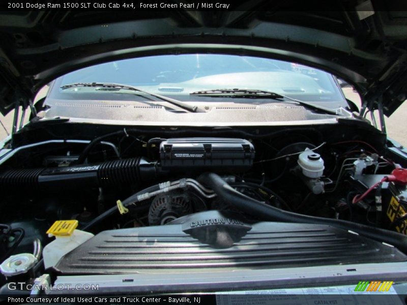 Forest Green Pearl / Mist Gray 2001 Dodge Ram 1500 SLT Club Cab 4x4