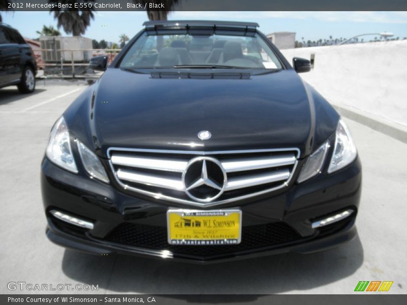 Black / Black 2012 Mercedes-Benz E 550 Cabriolet