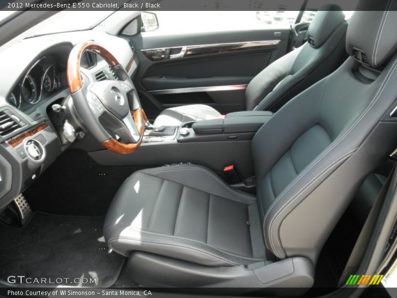 Black / Black 2012 Mercedes-Benz E 550 Cabriolet