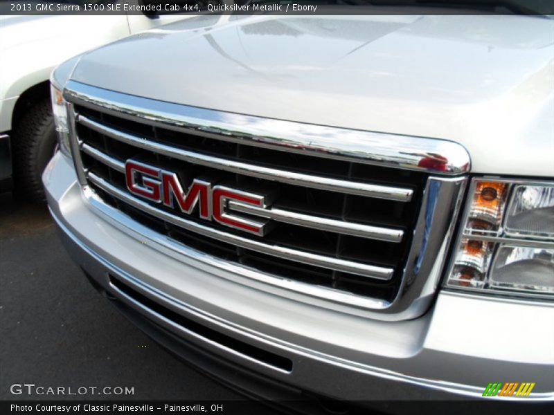 Quicksilver Metallic / Ebony 2013 GMC Sierra 1500 SLE Extended Cab 4x4