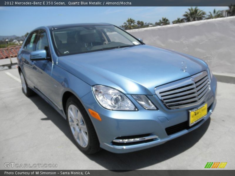 Quartz Blue Metallic / Almond/Mocha 2012 Mercedes-Benz E 350 Sedan