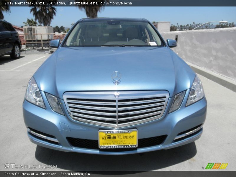 Quartz Blue Metallic / Almond/Mocha 2012 Mercedes-Benz E 350 Sedan