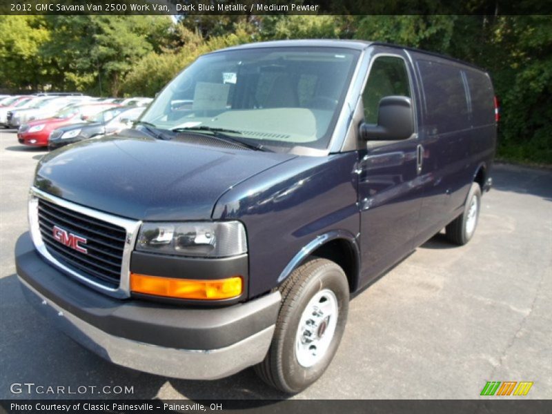 Dark Blue Metallic / Medium Pewter 2012 GMC Savana Van 2500 Work Van