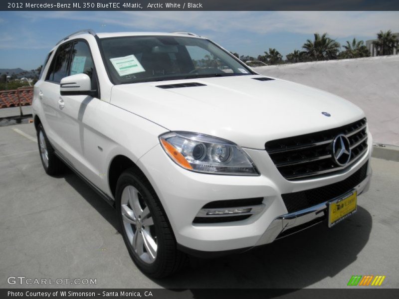 Arctic White / Black 2012 Mercedes-Benz ML 350 BlueTEC 4Matic