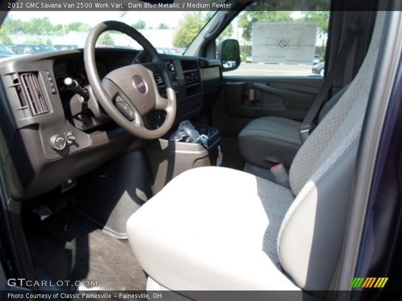 Dark Blue Metallic / Medium Pewter 2012 GMC Savana Van 2500 Work Van