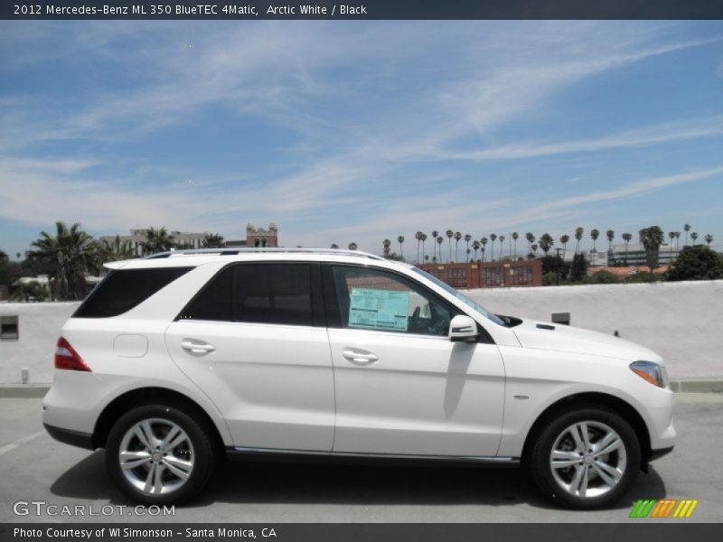 Arctic White / Black 2012 Mercedes-Benz ML 350 BlueTEC 4Matic