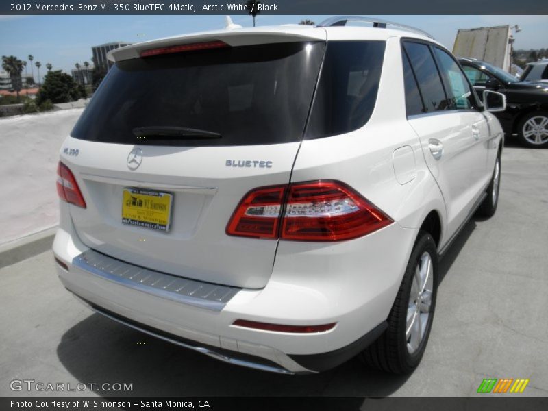 Arctic White / Black 2012 Mercedes-Benz ML 350 BlueTEC 4Matic