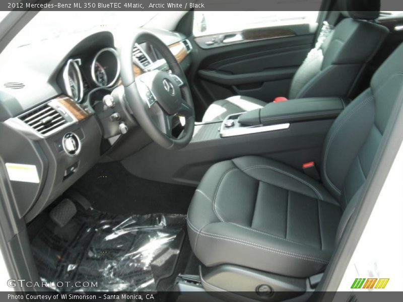 Arctic White / Black 2012 Mercedes-Benz ML 350 BlueTEC 4Matic
