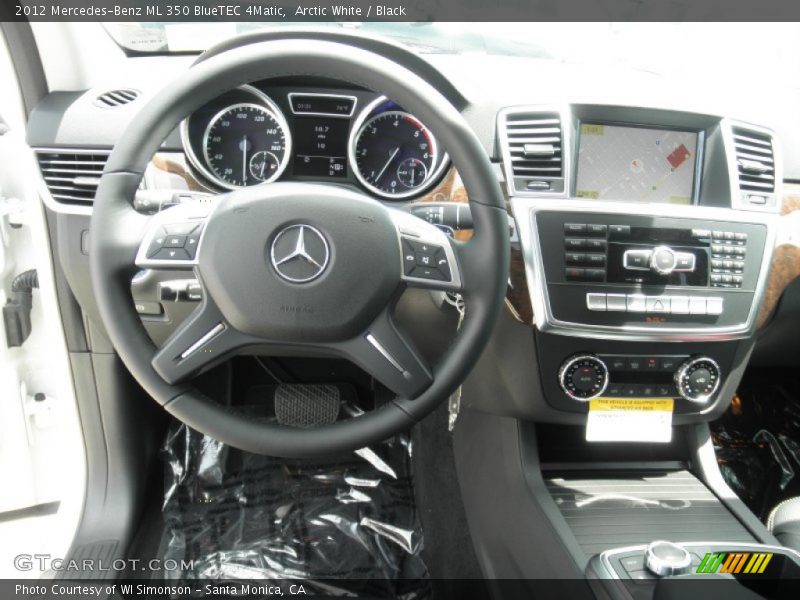 Arctic White / Black 2012 Mercedes-Benz ML 350 BlueTEC 4Matic