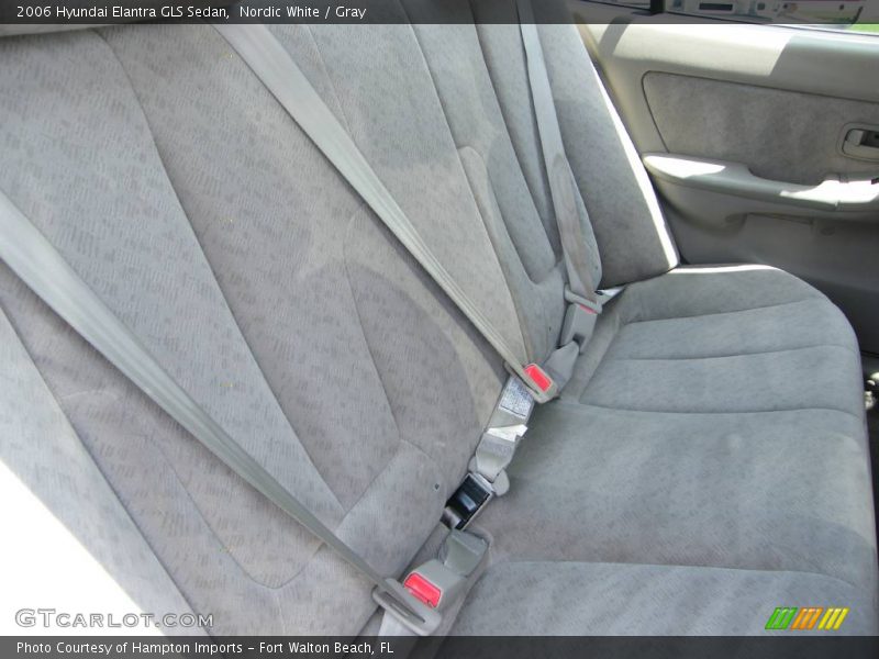 Nordic White / Gray 2006 Hyundai Elantra GLS Sedan