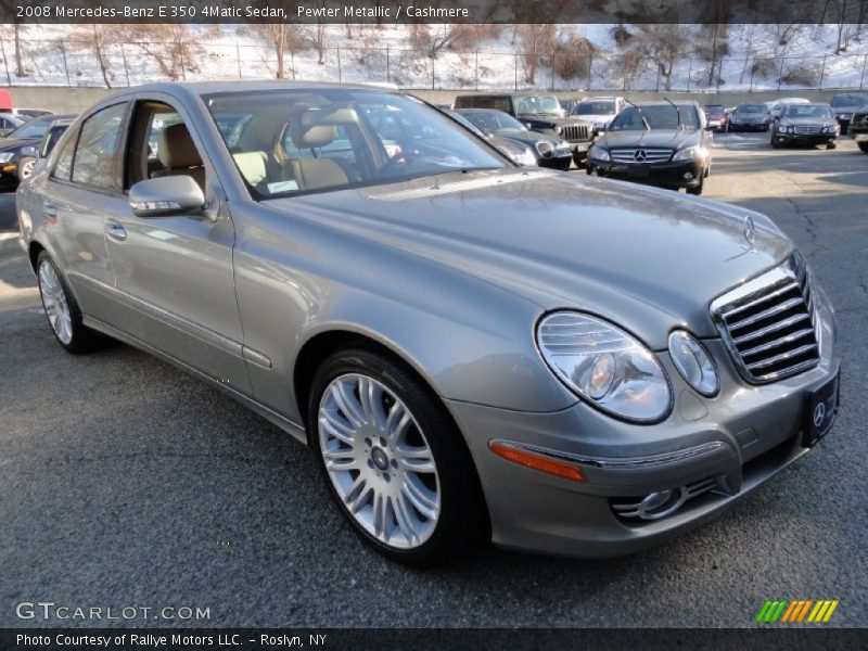 Pewter Metallic / Cashmere 2008 Mercedes-Benz E 350 4Matic Sedan