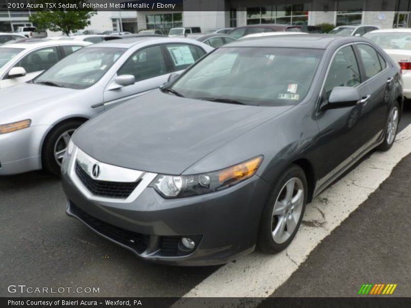 Polished Metal Metallic / Ebony 2010 Acura TSX Sedan