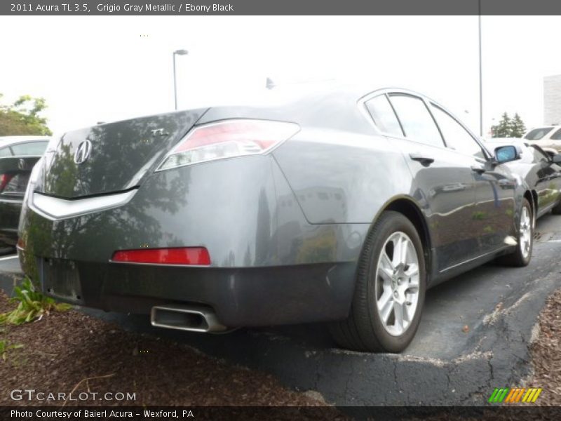 Grigio Gray Metallic / Ebony Black 2011 Acura TL 3.5
