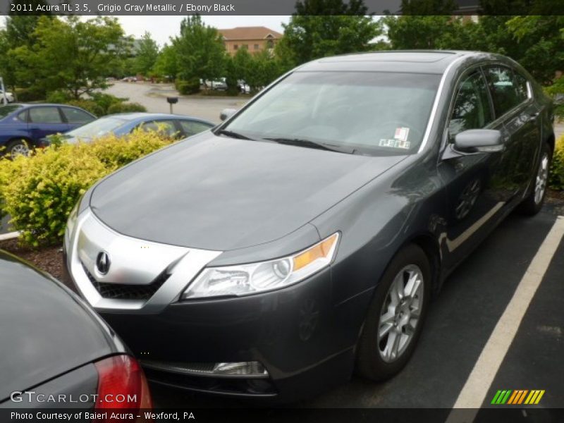 Grigio Gray Metallic / Ebony Black 2011 Acura TL 3.5
