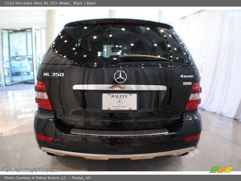 Black / Black 2010 Mercedes-Benz ML 350 4Matic