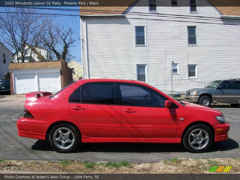 Phoenix Red / Black 2003 Mitsubishi Lancer OZ Rally
