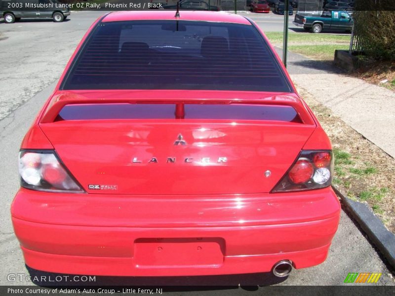 Phoenix Red / Black 2003 Mitsubishi Lancer OZ Rally