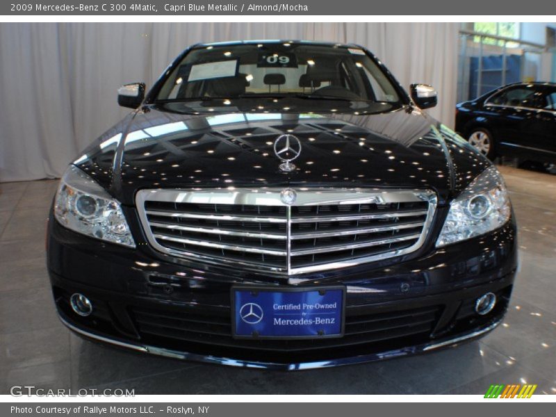 Capri Blue Metallic / Almond/Mocha 2009 Mercedes-Benz C 300 4Matic