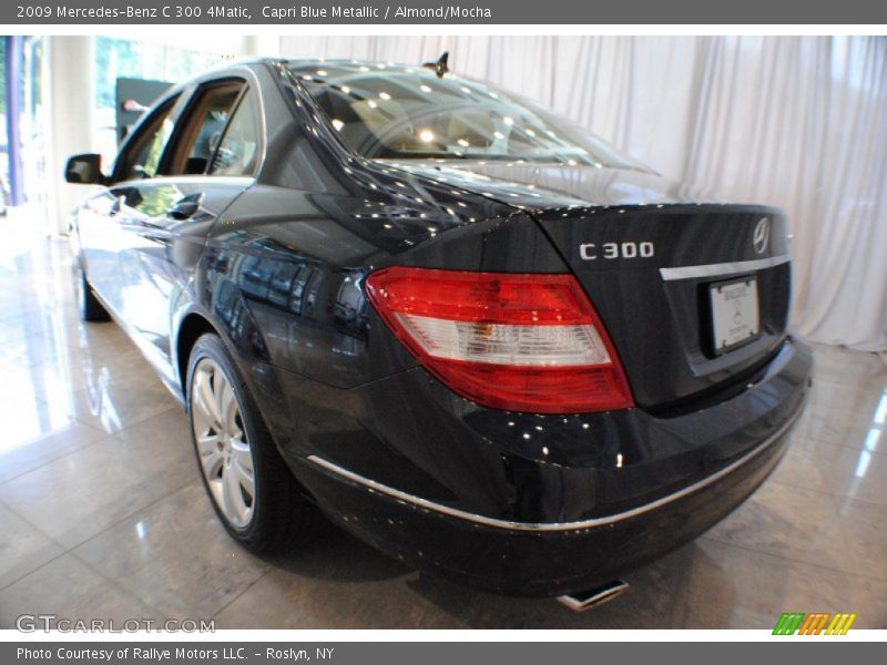 Capri Blue Metallic / Almond/Mocha 2009 Mercedes-Benz C 300 4Matic