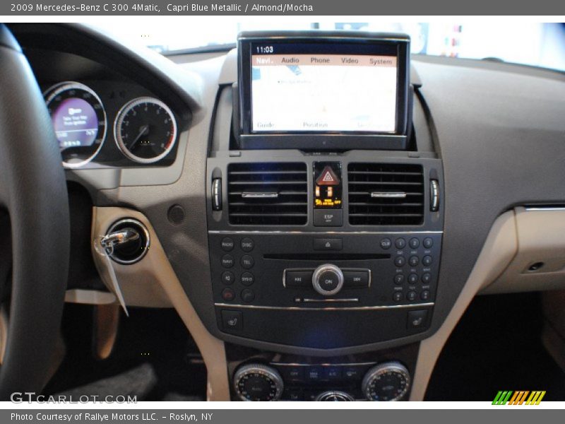 Capri Blue Metallic / Almond/Mocha 2009 Mercedes-Benz C 300 4Matic