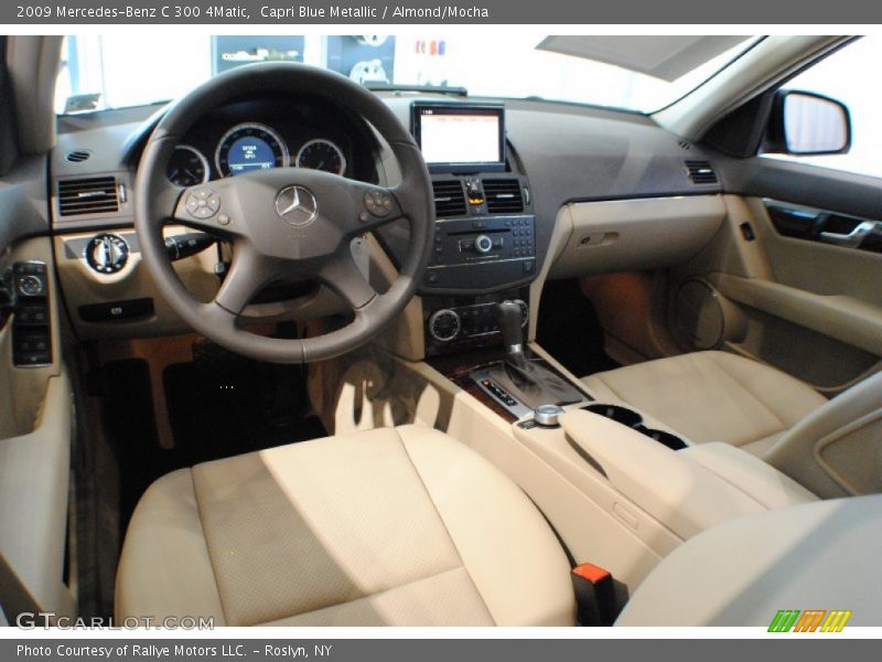 Capri Blue Metallic / Almond/Mocha 2009 Mercedes-Benz C 300 4Matic