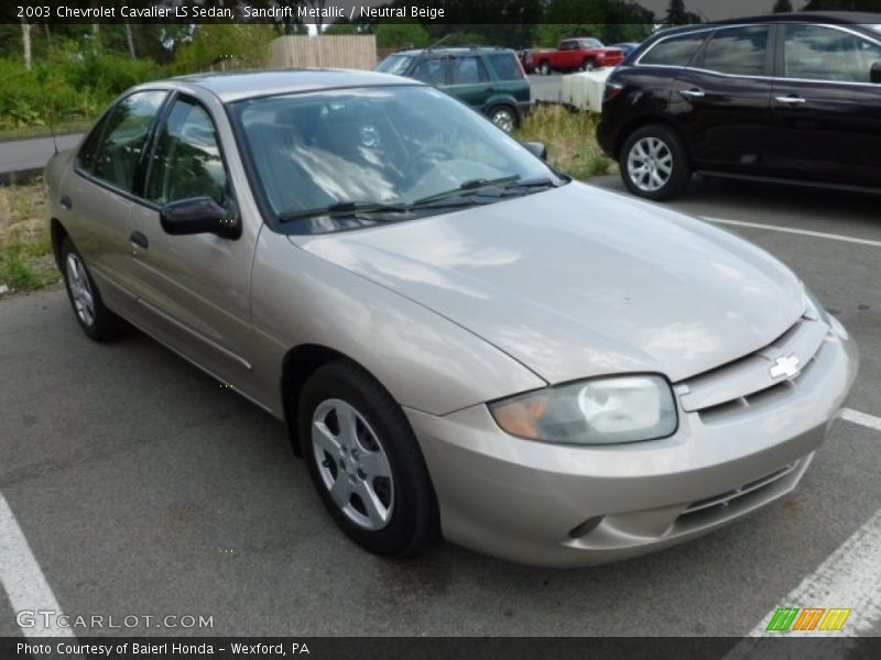 Sandrift Metallic / Neutral Beige 2003 Chevrolet Cavalier LS Sedan