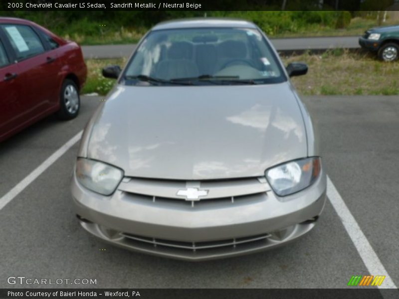Sandrift Metallic / Neutral Beige 2003 Chevrolet Cavalier LS Sedan