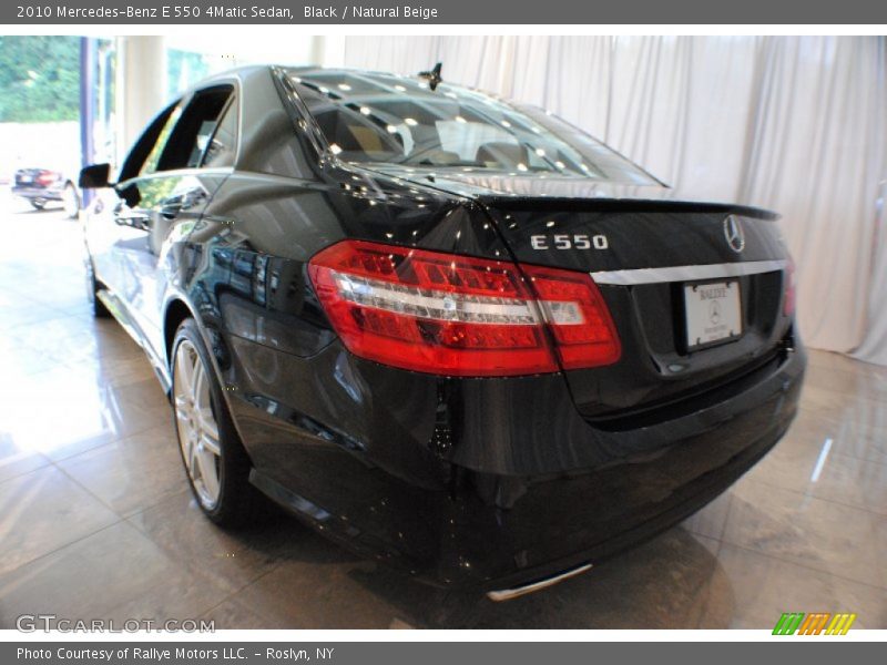 Black / Natural Beige 2010 Mercedes-Benz E 550 4Matic Sedan