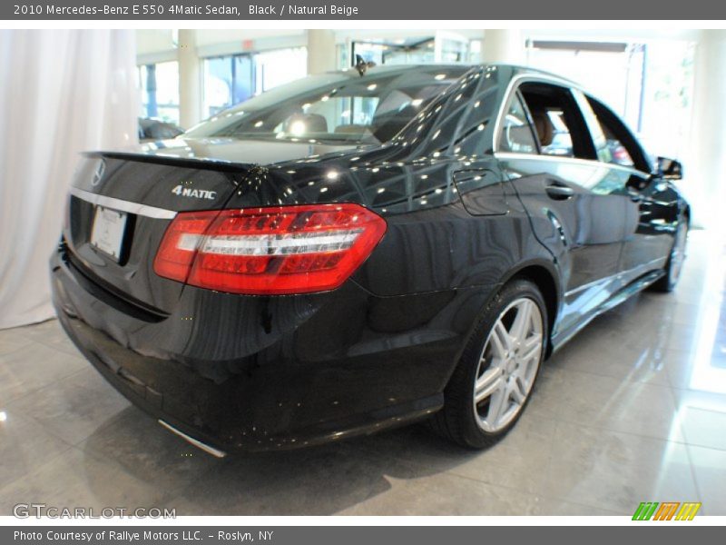 Black / Natural Beige 2010 Mercedes-Benz E 550 4Matic Sedan